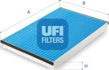UFI 34.399.00 - Фильтр воздуха в салоне parts5.com