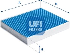 UFI 34.136.00 - Фильтр воздуха в салоне parts5.com