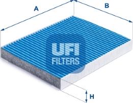 UFI 34.171.00 - Фильтр воздуха в салоне parts5.com