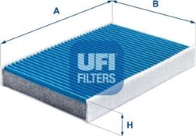 UFI 34.249.00 - Фильтр воздуха в салоне parts5.com