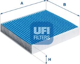 UFI 34.244.00 - Фильтр воздуха в салоне parts5.com