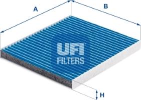 UFI 34.221.00 - Фильтр воздуха в салоне parts5.com