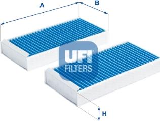 UFI 34.279.00 - Фильтр воздуха в салоне parts5.com