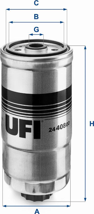 UFI 24.408.00 - Топливный фильтр parts5.com