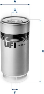 UFI 24.028.00 - Топливный фильтр parts5.com