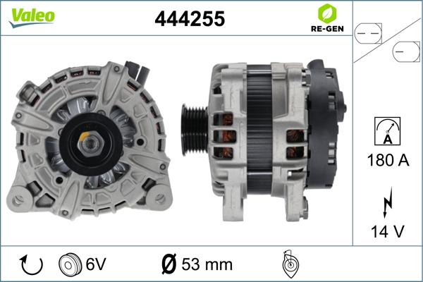 Valeo 444255 - Генератор parts5.com