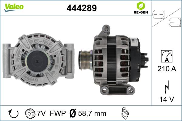 Valeo 444289 - Alternador parts5.com