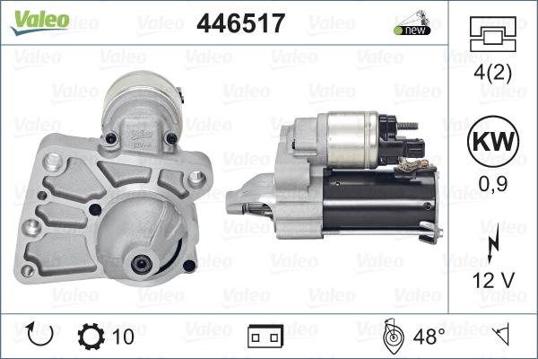 Valeo 446517 - Стартер parts5.com