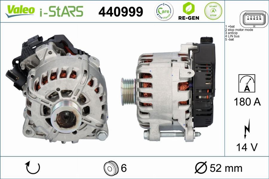 Valeo 440999 - Пусковой генератор parts5.com