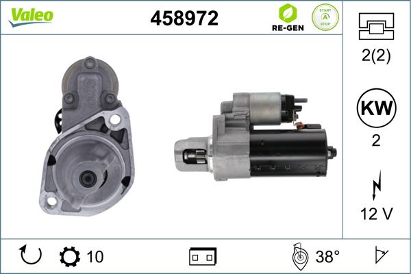 Valeo 458972 - Стартер parts5.com