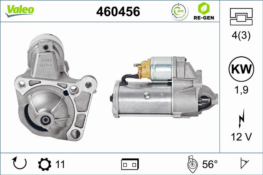 Valeo 460456 - Стартер parts5.com