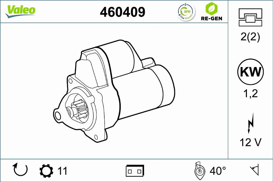 Valeo 460409 - Стартер parts5.com