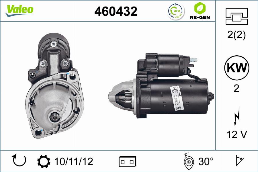 Valeo 460432 - Стартер parts5.com