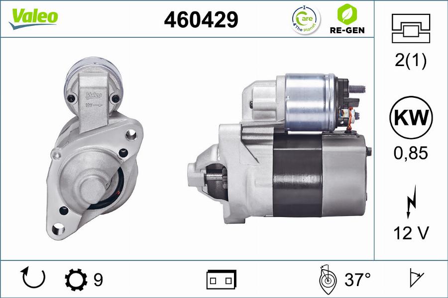 Valeo 460429 - Стартер parts5.com