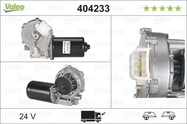 Valeo 404233 - Двигатель стеклоочистителя parts5.com