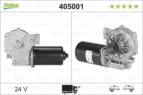 Valeo 405001 - Двигатель стеклоочистителя parts5.com