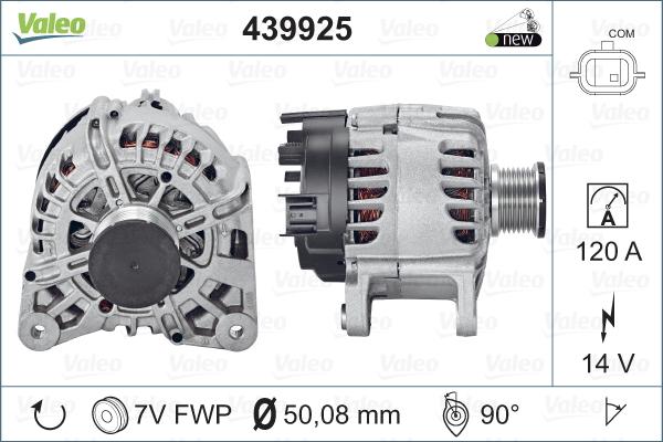 Valeo 439925 - Генератор parts5.com