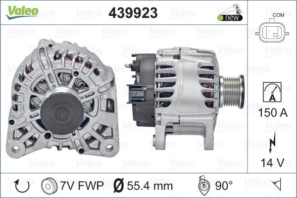 Valeo 439923 - Генератор parts5.com