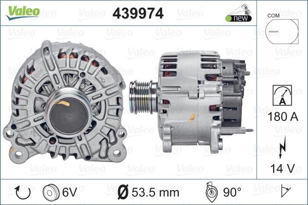 Valeo 439974 - Генератор parts5.com