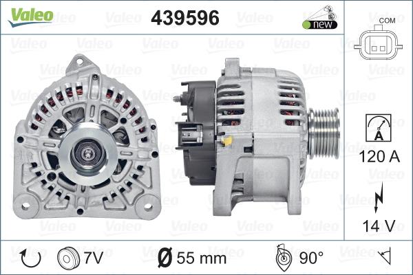 Valeo 439596 - Генератор parts5.com