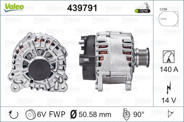 Valeo 439791 - Генератор parts5.com