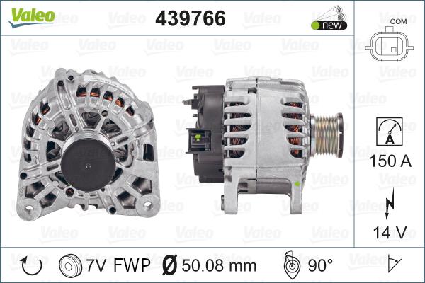 Valeo 439766 - Alternator parts5.com