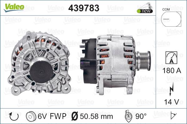 Valeo 439783 - Alternador parts5.com