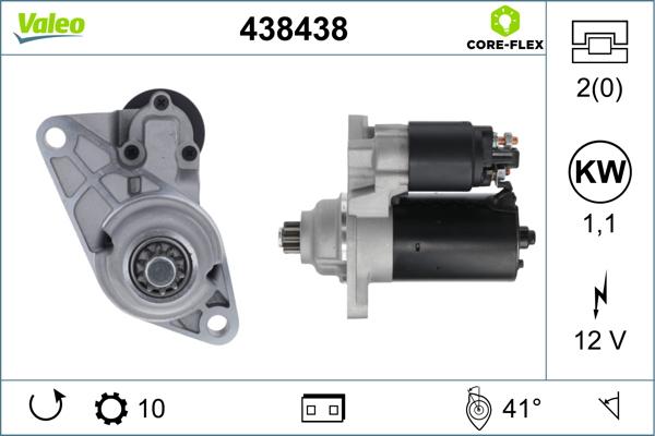 Valeo 438438 - Стартер parts5.com