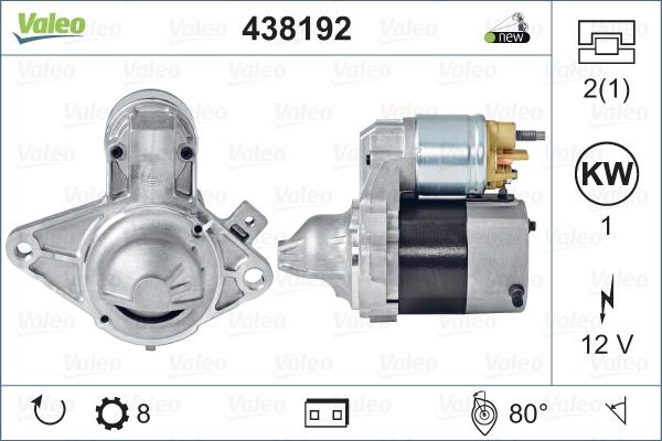 Valeo 438192 - Стартер parts5.com