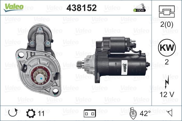 Valeo 438152 - Стартер parts5.com