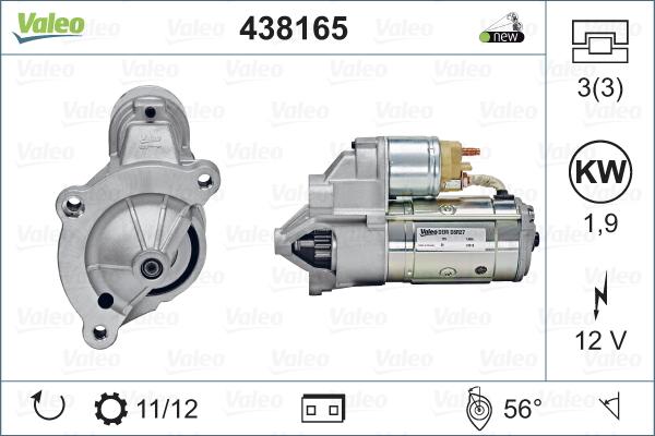 Valeo 438165 - Стартер parts5.com