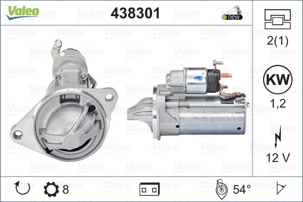 Valeo 438301 - Стартер parts5.com