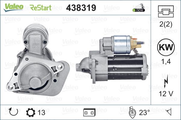 Valeo 438319 - Стартер parts5.com