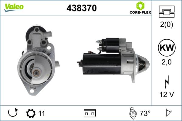 Valeo 438370 - Стартер parts5.com