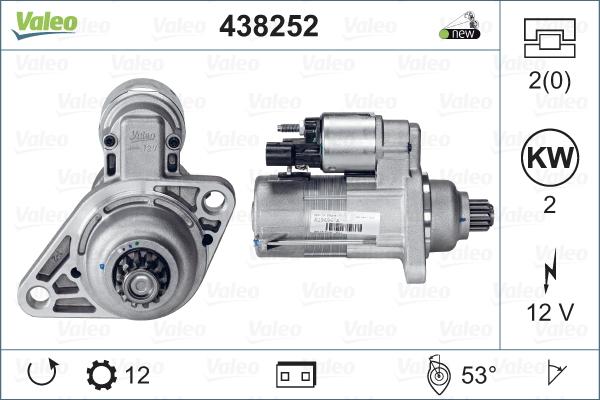 Valeo 438252 - Стартер parts5.com