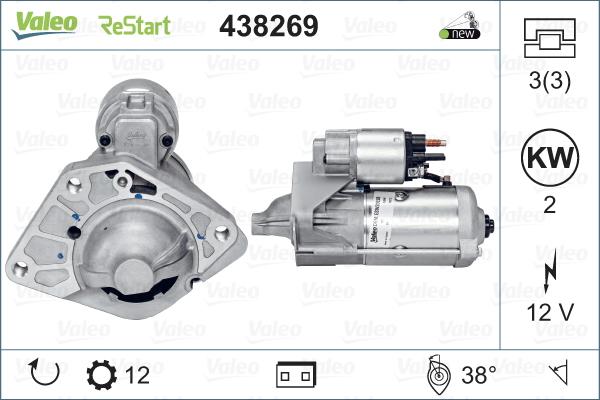 Valeo 438269 - Стартер parts5.com