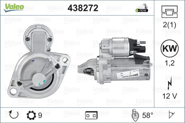 Valeo 438272 - Стартер parts5.com