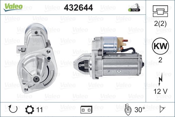 Valeo 432644 - Стартер parts5.com