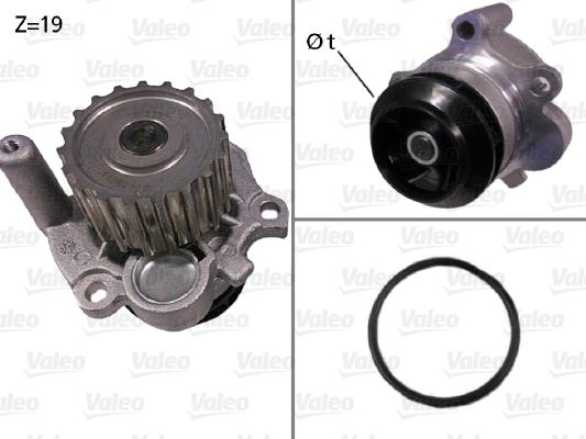 Valeo 506533 - Water Pump parts5.com