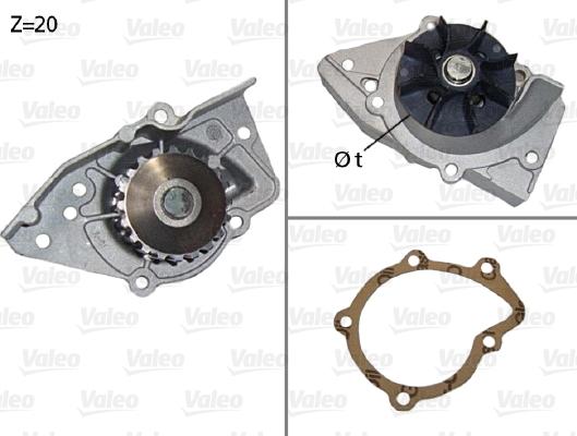 Valeo 506574 - Водяной насос parts5.com