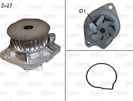 Valeo 506576 - Водяной насос parts5.com