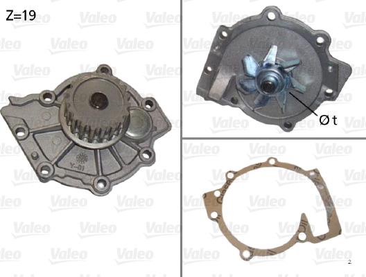 Valeo 506854 - Водяной насос parts5.com