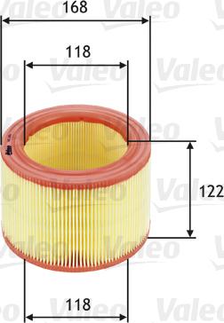 Valeo 585600 - Воздушный фильтр parts5.com