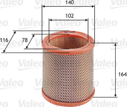 Valeo 585602 - Воздушный фильтр parts5.com