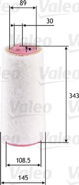 Valeo 585617 - Воздушный фильтр parts5.com