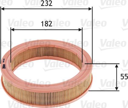 Valeo 585632 - Воздушный фильтр parts5.com