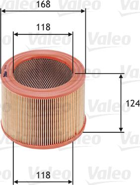 Valeo 585621 - Воздушный фильтр parts5.com