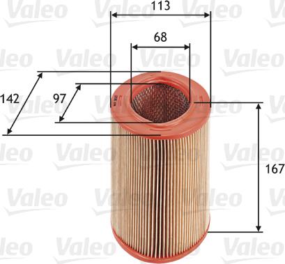 Valeo 585623 - Воздушный фильтр parts5.com