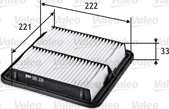 Valeo 585334 - Air Filter parts5.com