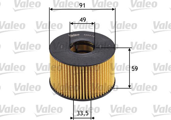 Valeo 586513 - Масляный фильтр parts5.com